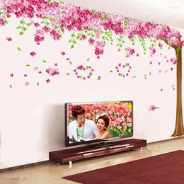 Wall Stickers Bedroom Sweet Cherry Tree Sticker Living Room TV Background Wallpaper Decoration Interior Self Adhesive