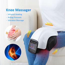 Leg Massagers Electric Heating Knee Pad Air Pressotherapy Massager Joint Infrared Therapy Arthritis Pain Relief Temperature Massage 230511