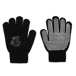 Sports Gloves 1 pair children anti-slip rubber gloves winter warm stretch gloves boys girls sport ski cycling fishing sliding mesh gloves P230512