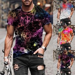 Men's T Shirts Men Fashion Spring Summer Casual Short Sleeve O Neck Printed Large Mens Big And Tall Graphic For