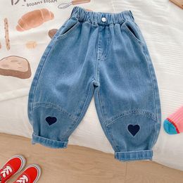 Jeans delivery children girl boy Jeans pants autumn spring casual Harlan pants 2-7year 90-140 230512