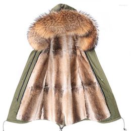 Men's Down Waterproof Long Parka 2023 Real Fur Coat Winter Jacket Men Liner Detachable Warm Natural Raccoon Collar