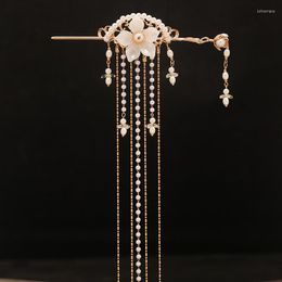 Hair Clips Chinese Stick Tassel Step Shake Crown Hairpin Set Ancient Wedding Bridemaids Accessories