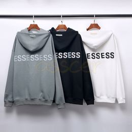 디자이너 남성 캐주얼 루즈 후드 여성 3M 반사 편지 스웨터 커플 긴 소매 Streetwear 의류 크기 S-XL