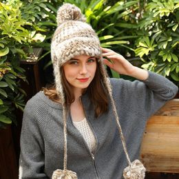 Beanies Beanie/Skull Caps Autumn And Winter Fashion Hat Knitted Warm Personality For Women Davi22