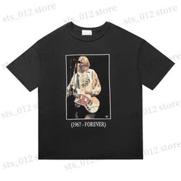 Men's T-Shirts Frog drift New Fashion Wear Brand Streetwear inside-out Hip Hop Oversized Vintage Retro Loose Kurt Cobain men t shirt TEE T230512