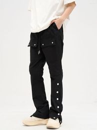 Men's Pants 2023 Men Women Clothing Yamamoto Style Breasted High-street Overalls Casual Trousers Lovers Plus Size Costume 27-46