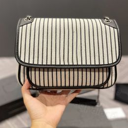 Black Cute Stripe Shoulder Bags Designer Handbags Plain Y Crossbody Cool Women Mini Colour black Totes Coin Purse Fashion Handbag Unique Totes Flap Pillow