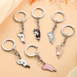 Keychain Cat DIY Men Jewellery Car Key Chain Ring Holder Souvenir For Gift