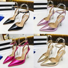 high heels Aquazzura Sandals Designers Shoes Women Heels party wedding dress shoes heel sexy back strap sandal