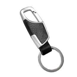 Keychains Universal Car Metal Keychain Men Creative Gift Leather Decoration Auto Accessories Interior