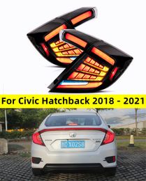 Taillights For Honda CIVIC Hatchback 20 18-20 21 LED Rear Brake Tail Light Stop Light Parking Lamp Moving Turn Signal