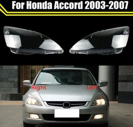 Auto Lampshade Car Headlight Lenses Replacement Left & Right Headlamp Protective Shell Cover For Honda Accord 2003~2007