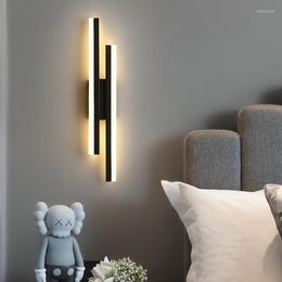 Wall Lamp Modern Led Line Light For Bedroom Bedside Living Room Stair Acrylic Strip Sconce Interior Background Decor Lighting