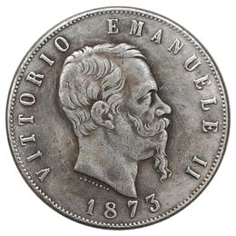 Replica 1873 Italy 5 Lire Silver plated Copy Coins