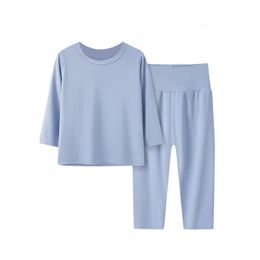 Pyjamas Kids Pyjamas Sets Baby Boys Girls Cotton Long Sleeved TshirtPant Girl Clothing Autumn Sleepwear Suit 230409 230511