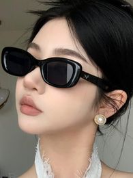 Sunglasses Leopard Rectangle Woman Ins Style Sun Glasses Male Female Brand Designer Candy Colors Small Frame