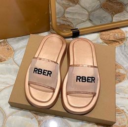 High quality designer slippers and sandals slide show classic and fashionable summer girls beach slippers flat bottomed rubber soft and comfortable slippers 02