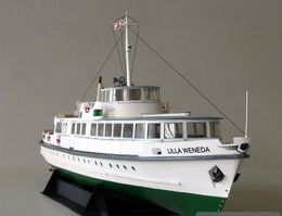 Other Toys 1 100 Scale 40cm Poland Ferry Ship Fine 3D Paper Model Kit Handmade Toy DIY Puzzles Military Fans Gift 230511