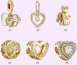 925 silver beads charms fit pandora charm LOVE Gold Angel Love Style Tree of Life Snake Chain Snap Clasps