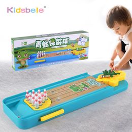 Sports Toys Mini Desktop Bowling Game Funny Indoor Parent Child Interactive Table Educational Gift For Kids 230511