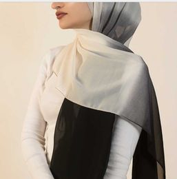 Scarves European And American Scarf Women Chiffon Hijab Printing Dyeing Pearl Malaysia Kerchief