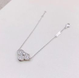 Luxury quality charm middle pendant necklace with sparkly diaond in S925 silver have box stamp PS5016