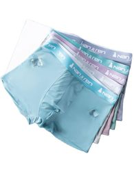 Underpants Men's Boxers NGGGN Underwear Male Ice Silk Thin Section Boy Non-trace Shorts In Summer Head Of Cotton At HT