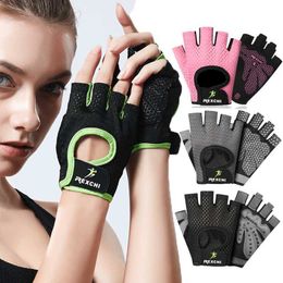 Sports Gloves fitness gloves breathable gym weight lifting yoga bodybuilding training sports thin non-slip half finger cycling gloves equipment P230512