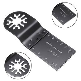 Zaagbladen 34mm 10Pcs Universal Saw Blade Set Oscillating Multi Tool Straight Scale Multitools Cutting Wood Saw Blades with Wrench