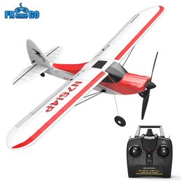 Electric/RC Aircraft Sport Cub 500 RC Plane 2.4G 4 CH One-Key Aerobatic RC Aeroplane EPP Foam RC Glider Aircraft RTF 761-4 Fighter Boys Toys Gifts 230512