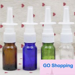 Quality 10ml Colourful Glass nasal spray PET spray bottle plastic bottle makeup liquid dispensing tool with the sprayer tool