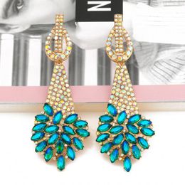 Dangle Earrings Design Fashion Statement Drop Earring Rhinestone Combination Crystal For Women Hanging Female Accessories