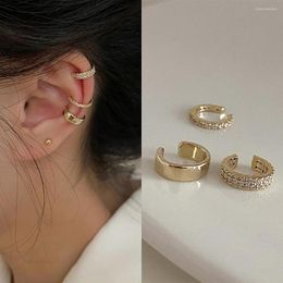 Backs Earrings IFME Delicate Zircon Cute Clip Female Buckle Ear Cuff No Piercings Fake Cartilage For Women Fashion Jewellery