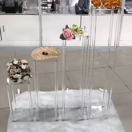 Party Decoration 10pcs)Design Column Tall Flower Stand For Wedding Centerpiece Vase Floral Arrangementsyudao1547