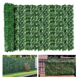 Decorative Flowers Artificial Ivy Fence Plant Grass Wall Hedge Panels Green Leaf Privacy Screen For Home Indoor Outdoor Garden Balcony