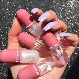 Mini Capsule Shape Lip Gloss Moisturising Transparent Color-changing Lipgloss Oil Plump Lips Cosmetic Makeup