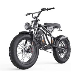 Fat Tire Electric Bike 20'' 1200W Ebike for Adults with 48V 20Ah Battery Electric Dirt Bike Urban Commuter Electric Bicycle