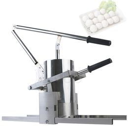 Stainless Steel Manual Kitchen Stuffed Fish Meatball Extruding Forming Machine Home Use Small Hand Press Meat Ball Maker