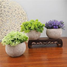 Decorative Flowers & Wreaths 13 Style Green Artificial Succulents Plants For Home Garden Decoration Wedding Wall Flower Arrangement Bonsai F