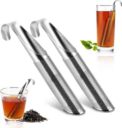 304 Stainless Steel Hanging Pipe-Shaped Teapot Filter with Portable Handle for Tea Brewing Accessory