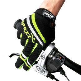 Sports Gloves Copozz Anti-Slip Cycling Gloves Shockproof Full Finger Gloves with Sensitive Touch for Sports MTB Bike Sports P230512