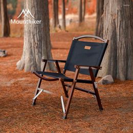 Camp Furniture Mountainhiker Outdoor Camping Party Self Driving Picnic Portable Detachable Sketch Low Reclining Chair Solid Wood Folding