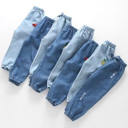 Jeans Summer Boys Jeans Pants Kids Baby Boys Trousers Girls Jeans Children Toddler Denim Pants Baby Casual Jean Infant Boys 230512