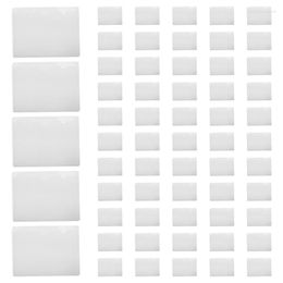 Jewellery Pouches 60 Pack 3.5 X 4.7 Inches Self-Adhesive Label Holder Card Pockets Clear Plastic Library