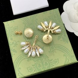 Ohrringe Modemarke Kronleuchter Ohrring Luxus Dangle Ohrschstene Gold Hoop Ohrringe Designer für Frau Ohrring Hochzeitsfeier Schmuck Ornamente G2