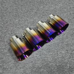 For Nissan GTR R35 Titanium Alloy Blue Muffler Tip Exhaust Pipe Big Size Top Quality Can Custom Tails Throat Nozzles