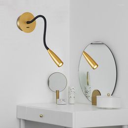 Wall Lamps Modern Aluminium LED With USB Charging AC90-260V Bedroom Bedside Reading Light Direction Adjustable Indoor Lighting