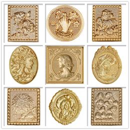 Stamping Retro Iris Lily of The Valley Wax Seal Stamp DIY 3D Lady Summer Stamps Seals Postage Hobby Wedding Envelopes Card Craft Decor