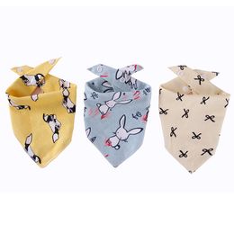 Dog Apparel Pet Bandana Small Large Bibs Scarf Washable Cotton Neckerchief Grooming AccessoriesDog